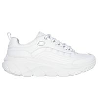 Skechers Relaxed Fit: D'Lux Walker 2.0 - Golden Step en Blanco/Plata, talla 36.5