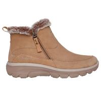 Skechers Relaxed Fit: Easy Going - Cool Zip! en Marrón Bronceado, talla 36