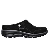 Skechers Relaxed Fit: Easy Going-Latte Suede Fur Slip-on Clogs with Air Cooled Insole, Mule Mujer, Black, 36.5 EU
