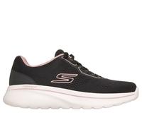 Skechers Relaxed Fit: GO WALK Arch Fit N-Joy - Ellie en Negro/Rosa, talla 37.5, Vegan