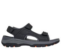 Skechers TRESMEN GARO, Sandalias para Hombre, Black Synthetic, 43 EU