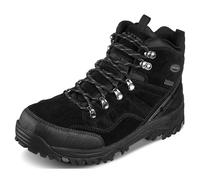 Skechers Relment Pelmo, Botas de Senderismo Hombre, Black Suede, 44 EU