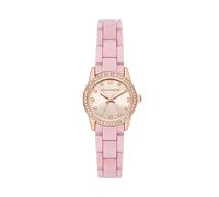 Skechers Reloj analógico de vestir para mujer, Palisades Blush Pink, Vestido analógico para mujer