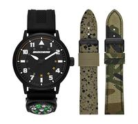 Skechers Reloj Analógico para Hombre de Cuarzo con Correa en Silicona SR9138