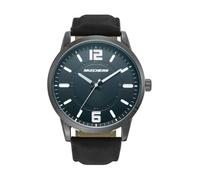 Skechers Reloj Analógico para Hombres de Cuarzo con Correa en Poliuretano SR9043, 46 mm, Negro Tinta