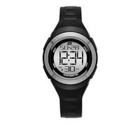 Skechers Reloj Analógico para Mujeres de Cuarzo con Correa en Silicona SR2063, 33 mm, Negro Oscuro