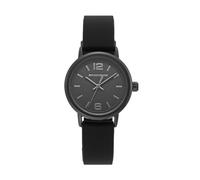 Skechers Reloj Analógico para Mujeres de Cuarzo con Correa en Silicona SR6227, 30 mm, Carbón Negro