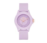 Skechers Reloj Analógico para Mujeres de Cuarzo con Correa en Silicona SR6286, 40 mm, Morado