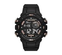 Skechers Reloj deportivo digital para hombre, Burbank Negro/Cobre, Digital Sport para hombre
