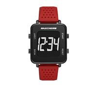 Skechers Reloj Deportivo Digital para Hombre, Rojo Naylor, Casual Digital para Hombre