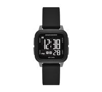 Skechers Reloj digital deportivo de silicona para mujer, Holmby Negro, Digital para mujer