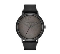 Skechers Reloj para hombre Ardmore, movimiento de tres manecillas, caja de aleación negra de 46 mm con correa de silicona, SR5042
