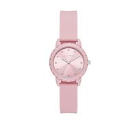 Skechers Reloj para mujer Anaheim, movimiento de tres manecillas, caja de aleación rosa de 30 mm con correa de silicona, SR6234