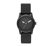 Skechers Reloj para mujer Rosencrans, movimiento de tres manecillas, caja de policarbonato negro de 30 mm con correa de silicona, SR6028