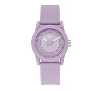 Skechers Reloj para mujer Rosencrans, movimiento de tres manecillas, caja de policarbonato púrpura de 30 mm con correa de silicona, SR6214