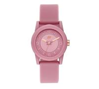 Skechers Reloj para mujer Rosencrans, movimiento de tres manecillas, caja de policarbonato rosa de 30 mm con correa de silicona, SR6201
