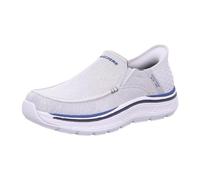 Skechers Remaxed Fenick, Sin Cordones Hombre, Lona Gris Lavada, 40 EU