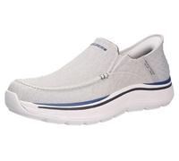 Skechers Remaxed Fenick, Sin Cordones Hombre, Lona Gris Lavada, 46 EU