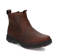 Skechers Resment-corver Chelsea Boot Side Zip, Zapatos de Senderismo Hombre, marrón Oscuro, 43 EU X-Ancho