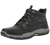 Skechers Respected Boswell, Botas Hombre, Black Leather W/ Synthetic, 50.5 EU