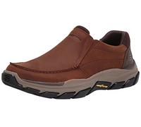 Skechers Respected-Catel, Moc Toe Slipper Hombre, marrón Oscuro, 45.5 EU