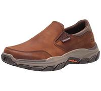 Skechers Respected-Catel, Moc Toe Slipper Hombre, marrón Oscuro, 45.5 EU