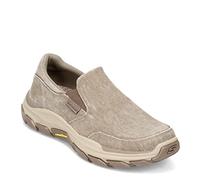 Skechers Respected-Fallston, Pantuflas de Lona Hombre, Pardo, 41 EU