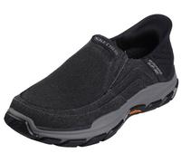 Skechers Respected-Holmgren Slip-in - Zapatilla tipo mocasín, de calce sin cordones, para hombre, Negro, 13