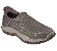 Skechers Respected-Holmgren Slip-in - Zapatilla tipo mocasín, de calce sin cordones, para hombre, Tpe, 7 Wide