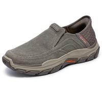 Skechers Respected-Holmgren Slip-in - Zapatilla tipo mocasín, de calce sin cordones, para hombre, Tpe, 8.5 Wide