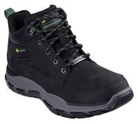 Skechers Respected Landin, Botas Cortas al Tobillo Hombre, Black Leather/Trim, 41.5 EU