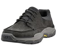 Skechers Respected-Loleto Zapatillas para hombre, con puntera estilo mocasín, cordones elásticos, de calce fácil, Carbón vegetal, 41 EU