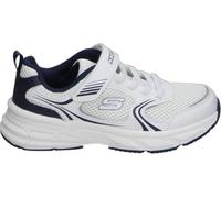 Skechers Retro-Graph para bebés y niños, Blanco/azul marino, 12.5 Little Kid