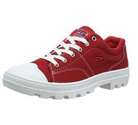Skechers Roadies-True Roots, Zapatillas Mujer, Multicolor (Red Black Canvas/Leather Trim), 37 EU