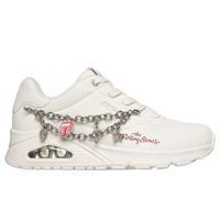 Skechers Rolling Stones: UNO - Rock N' Charm en Blanca, talla 38.5