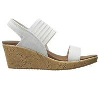 Skechers Rumbers-Sci Fi, Sandalias de Talón Abierto Mujer, Blanco (Off-White Cork), 40 EU