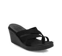 Skechers Rumble on-Heat Maze, Slides Mujer, Black, 40 EU