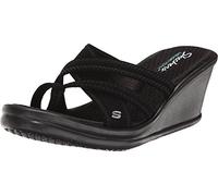 Skechers Rumblers Young At Heart, sandalias de tacón para mujer, color Negro, talla 37.5 EU