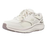 Skechers Tenis Go Run Consistent 2.0 para mujer Piel natural con ribete dorado 40 EU