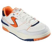 Skechers S-1992, Zapatillas Hombre, Natural Leather/Suede/Mesh/Orange Trim, 48.5 EU