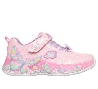 Skechers S-Lights: Butterfly Bliss en Rosa Claro, talla 31