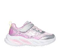Skechers S-Lights: Cosmic Glow en Plata, talla 24
