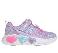 Skechers S-Lights: Enchanted Heart Lights en Lavanda, talla 23