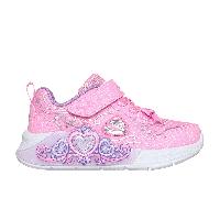 Skechers S-Lights: Lil Princess Steps en Rosa, talla 23