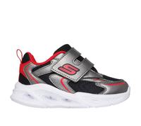 Skechers S-Lights: Meteor-Lights - Glow Spike en Metálico/Rojo, talla 26