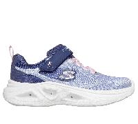 Skechers S-Lights: Sola Glow 2.0 - Dazzle Steps en Navy/Rosa, talla 25