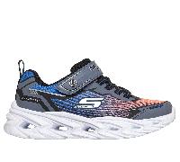 Skechers S-Lights: Vortex 3.0 en Negro/Azul/Naranja, talla 36