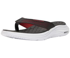 Skechers Sandalia de espuma Vapor SaytoVAPOR para hombre, Black Kpu Red Trim, 47 EU