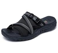 Skechers 163348-negro, Sandalias Deportivas Mujer, Negro, 41 EU