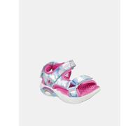 Skechers Sandalias abiertas Rainbow Racer Sandal de bebé niña con dibujo arcoíris y luces. Multicolor 22